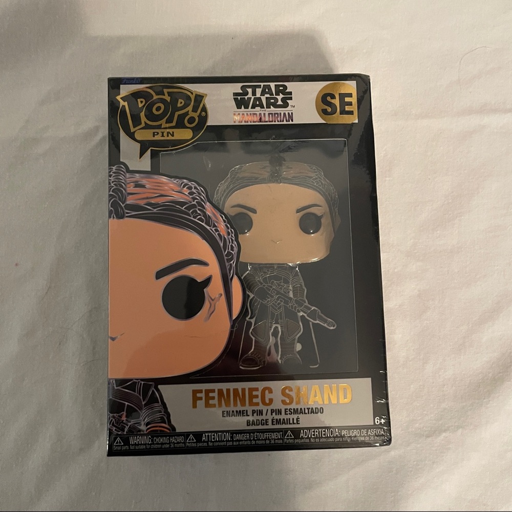 NIB Sealed Star Wars Funko Pop! Pin - Fennec Shand SE from The Mandalorian